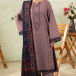 izel - Winter 3PC Dhanak Embroidered Suit -HC33106