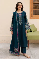 Sapphire - Winter 3PC Dhanak Embroidered Suit - HC33113