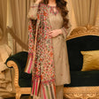 Bunaai - Winter 3PC Dhanak Embroidered Suit - HC33131