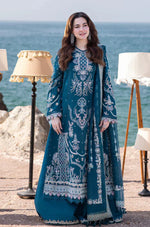 HC1035 - Qalamkar 3 Piece Chickenkari Embroidered Lawn Suit