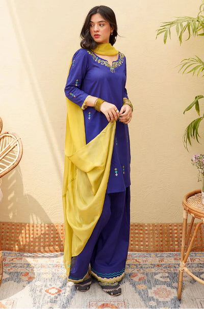 Dyot - Summer 3PC Lawn Embroidered Suit - HC1123