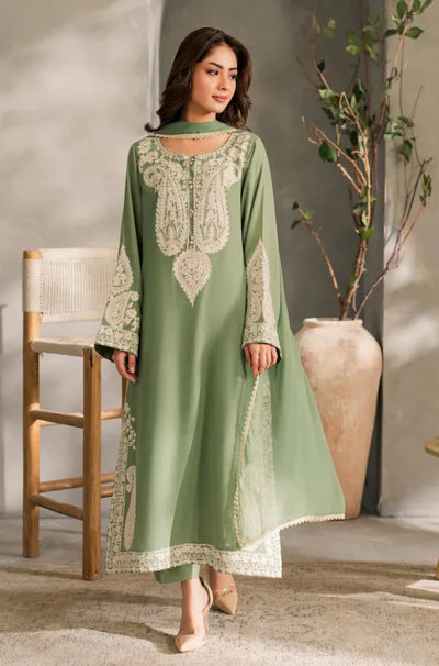 HC1125-Mirana - Summer 3PC Lawn Embroidered Suit - HC1125