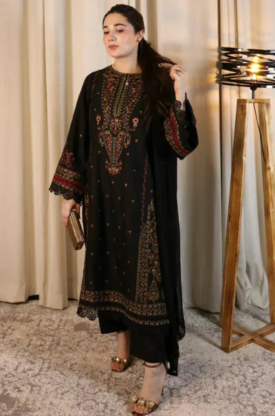 Zara Shahjahan - Summer 3PC Lawn Embroidered Suit - HC1102