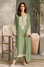 HC1125-Mirana - Summer 3PC Lawn Embroidered Suit - HC1125