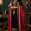Asim jofa Embroidered Velvet 3piece suit - HC2013