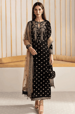 Baroque Embroidered Velvet 3piece suit - HC2020