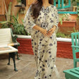 Bunaai - 2 piece Silk printed coord Kaftaan - HC1132