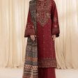 Sapphire - Winter 3PC Dhanak Embroidered Suit - HC3363