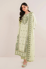 Florent - Winter 3PC Dhanak Embroidered Suit - HC3386
