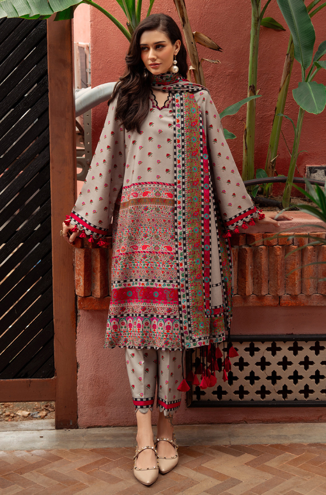 Charizma - Winter 3PC Karandi Digital Print Dress - HC3390