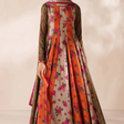 Baroque - Winter 3PC Frock Style Karandi Digital Print Dress - HC3395