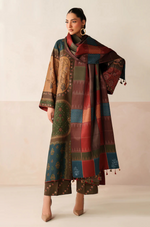 Baroque - Winter 3PC Karandi Digital Print Dress -HC33412