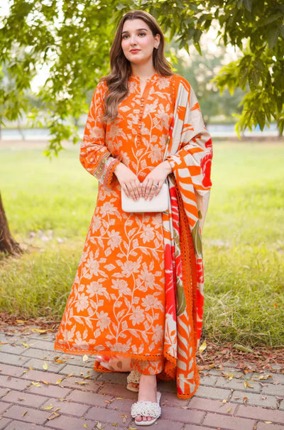 Aneelas - Summer 3PC Lawn Digital Print Dress - HC1106