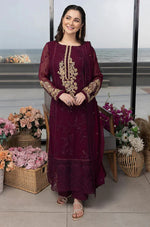 AZURE - Summer 3PC Lawn Embroidered Suit- HC1114