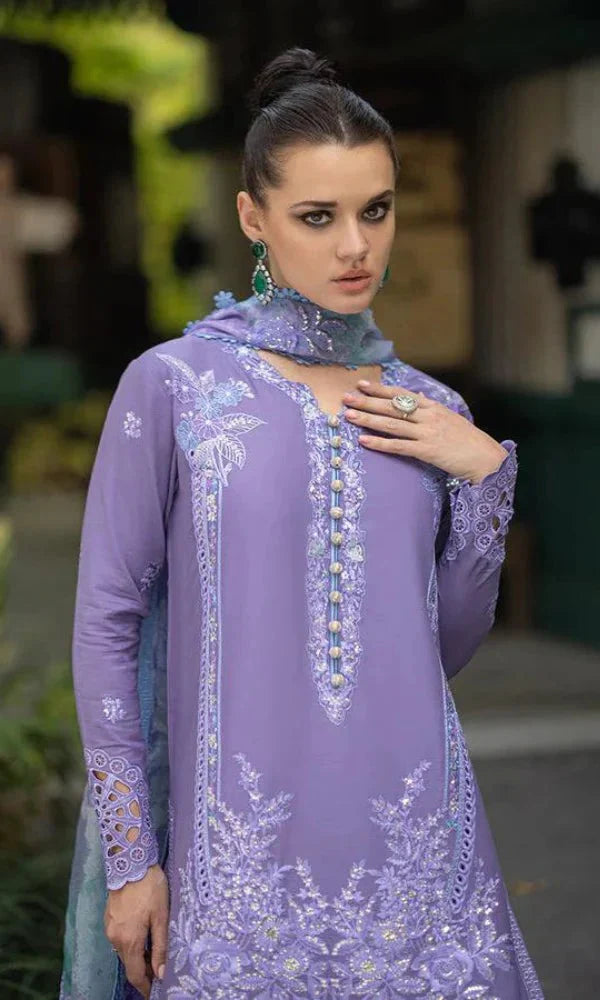 HC978 - Mushaq - 3PC Chickan Kari Embroidered Lawn Suit