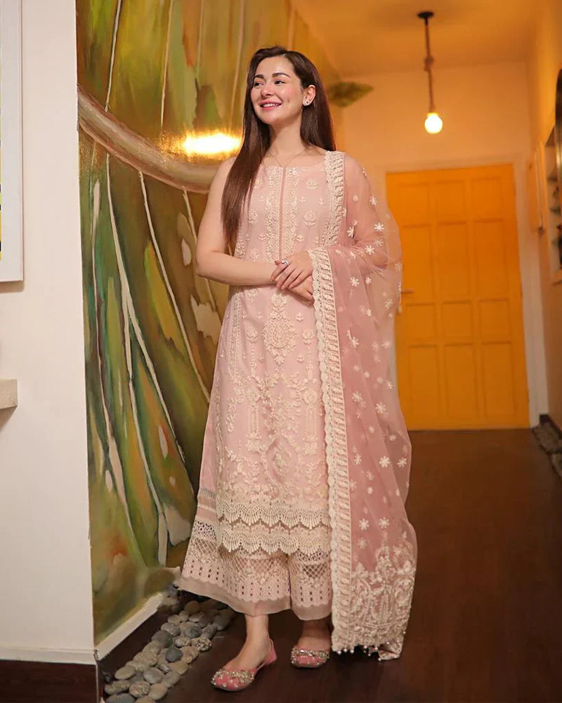HC979 - Faiza Saqlain - 3PC Embroidered Lawn Suit