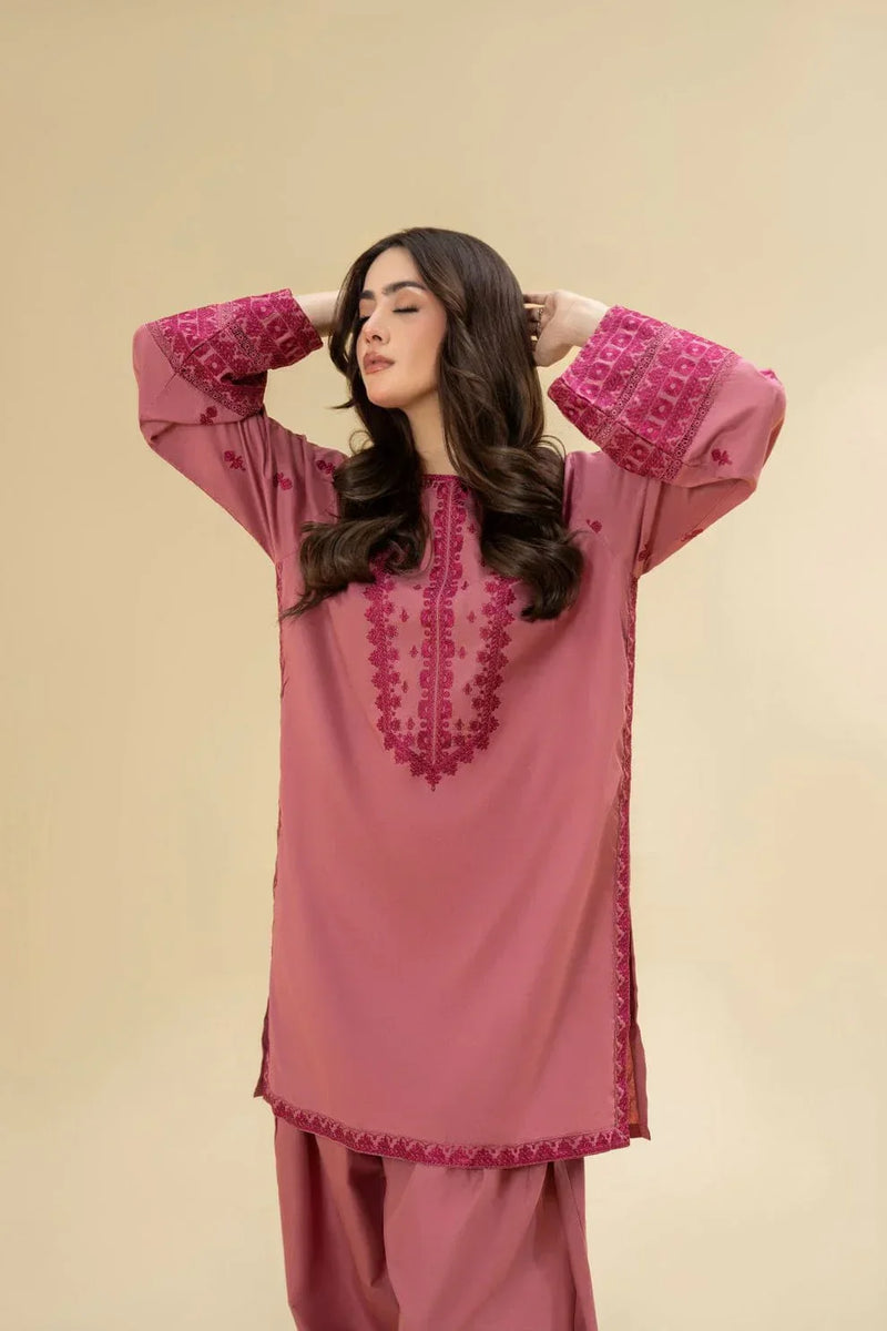Lazuli - Winter 2PC Dhanak Embroidered Suit - HC3371
