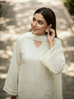 SHANZY - Summer 3PC Lawn Chikankri Embroidered Suit - HC1127