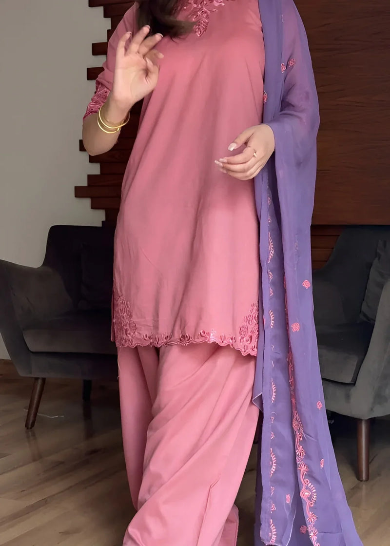 Dyot - Summer 3PC Lawn Embroidered Suit - HC1121