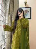 Khaadi - Summer 3PC Lawn Digital Print Dress - HC1153