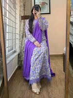 Khaadi - Summer 3PC Lawn Digital Print Dress - HC1149