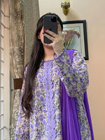 Khaadi - Summer 3PC Lawn Digital Print Dress - HC1149
