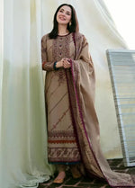 Florent - Winter 3PC Dhanak Embroidered Suit -HC3346