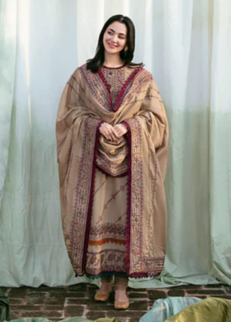 Florent - Winter 3PC Dhanak Embroidered Suit -HC3346