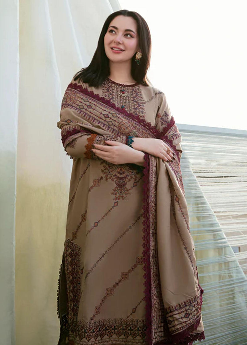 Florent - Winter 3PC Dhanak Embroidered Suit -HC3346