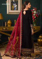 Asim jofa Embroidered Velvet 3piece suit - HC2013