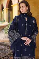 HC208-BAREEZE-EMBROIDERED 3PC LAWN DRESS WITH EMBROIDERED CHIFFON DUPATTA