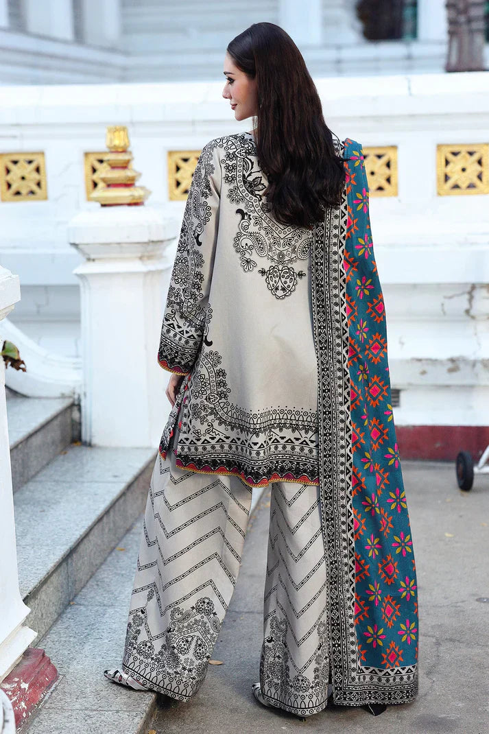 Charizma - Winter 3PC Karandi Digital Print Dress - HC33115