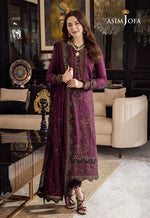 Asim Jofa - Summer 3PC Lawn Embroidered Suit - HC1104