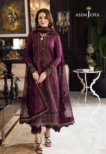 Asim Jofa - Summer 3PC Lawn Embroidered Suit - HC1104