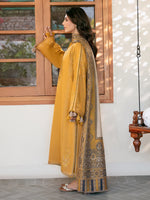 izel - Winter 3PC Dhanak Embroidered Suit - HC33103