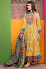 Khaadi - Summer 3PC Lawn Digital Print Dress - HC1156