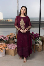 AZURE - Summer 3PC Lawn Embroidered Suit- HC1114