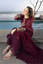 AZURE - Summer 3PC Lawn Embroidered Suit- HC1114